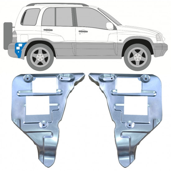 Reparaturni lim nosača stražnjeg branika za Suzuki Grand Vitara 1997-2005 / Set 11701