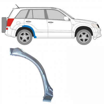 Prednji dio reparaturnog lima stražnjeg blatobrana za Suzuki Grand Vitara 2005-2012 / Desno 10175