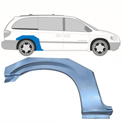 Reparaturni lim stražnjeg blatobrana za Chrysler Grand Voyager 2000-2008 / Desno 8611