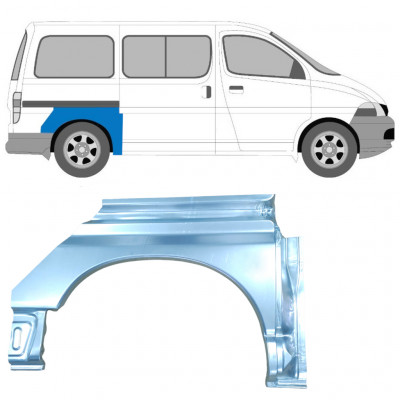 Reparaturni lim stražnjeg blatobrana za Toyota Hiace 1995-2006 / Desno 7068