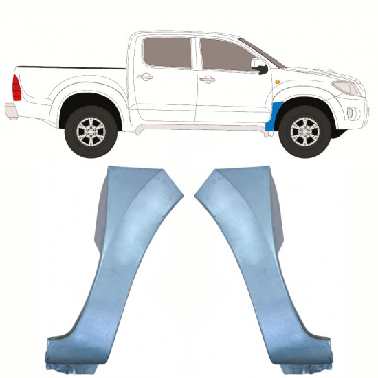 Reparaturni lim prednjeg blatobrana za Toyota Hilux 2005-2015 / Lijevo+Desno / Set 10069