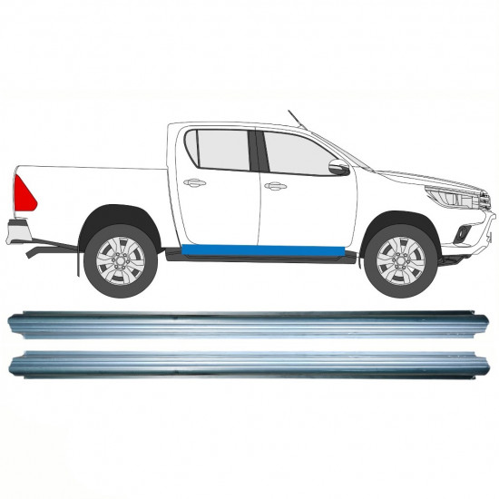 Lim praga za Toyota Hilux 2015- / Lijeva = Desna (simetrična) / Set 10140