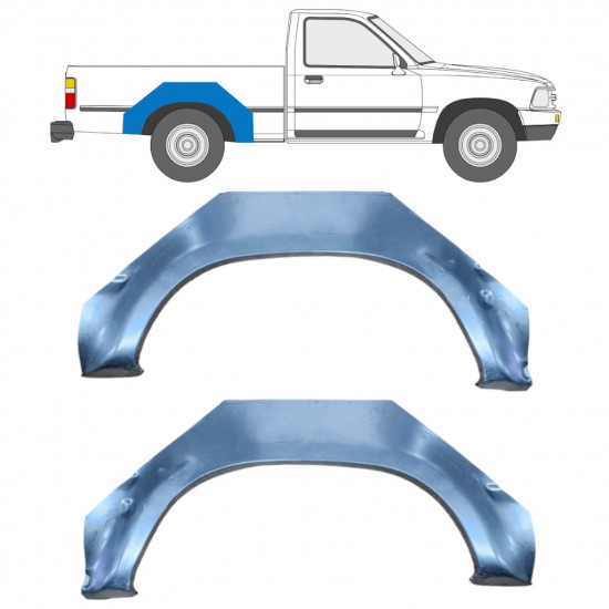 Reparaturni lim stražnjeg blatobrana za Toyota Hilux / VW Taro 1988-1997 / Lijevo+Desno / Set 9295