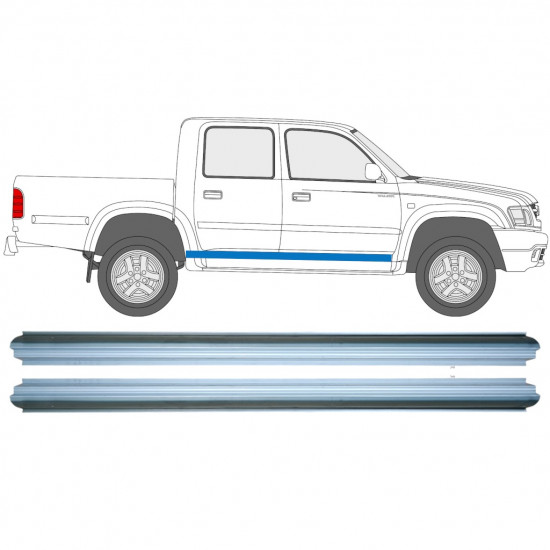 Lim praga za Toyota Hilux 2001-2005 / Lijeva = Desna (simetrična) / Set 9614