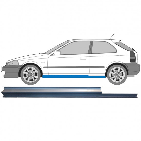 Lim praga za Honda Civic 1995-2001 / Lijevo 6633