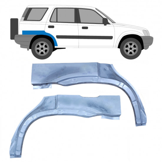 Reparaturni lim stražnjeg blatobrana za Honda CRV 1995-2001 / Lijevo+Desno / Set 9170