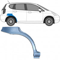 Reparaturni lim stražnjeg blatobrana za Honda Jazz Gd 2002-2008 / Desno 6179