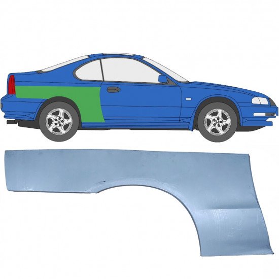 Reparaturni lim stražnjeg blatobrana za Honda Prelude 1992-1997 / Desno 5647