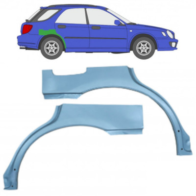 Reparaturni lim stražnjeg blatobrana za Subaru Impreza Gg 2000-2007 / Lijevo+Desno / Set 10463