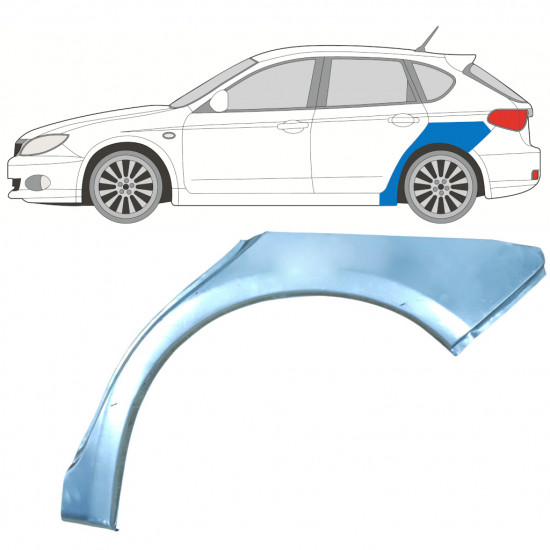 Reparaturni lim stražnjeg blatobrana za Subaru Impreza 2007-2013 / Lijevo 7865