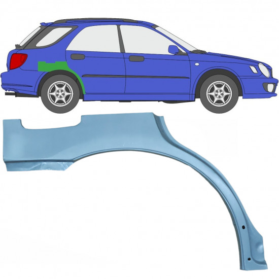 Reparaturni lim stražnjeg blatobrana za Subaru Impreza Gg 2000-2007 / Desno 5918