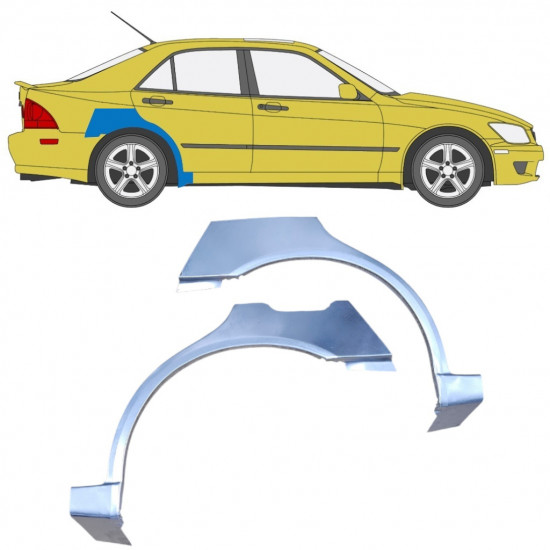 Reparaturni lim stražnjeg blatobrana za Lexus IS 200 1998-2005 / Lijevo+Desno / Set 10014