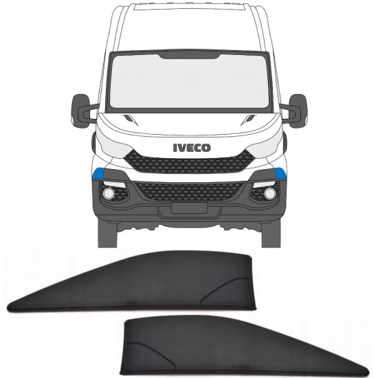 Bočna letvica prednjeg blatobrana za Iveco Daily 2014- / Set 11847