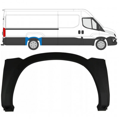 Bočna letvica stražnjeg blatobrana za Iveco Daily 2014-2019 / Lijeva = Desna (simetrična) 7885