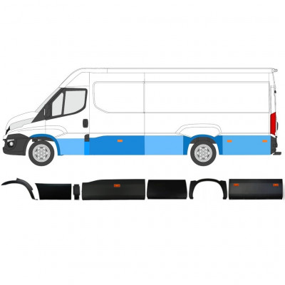 Bočna letvica sa svjetlom za Iveco Daily 2014-2019  / LWB / Lijevo / Set 11984