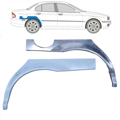 Reparaturni lim stražnjeg blatobrana za Jaguar X-Type 2001-2009 / Lijevo+Desno / Set 10475
