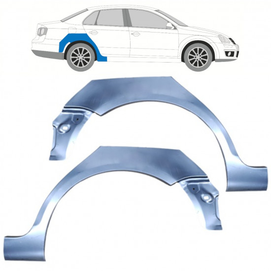 Reparaturni lim stražnjeg blatobrana za Volkswagen Jetta 2005-2010 / Set 11557