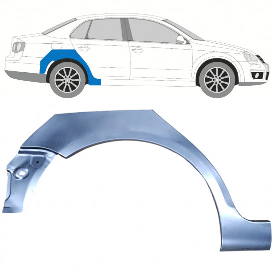 Reparaturni lim stražnjeg blatobrana za Volkswagen Jetta 2005-2010 / Desno 11555