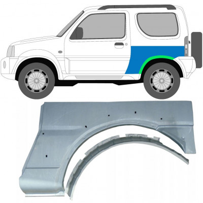 Reparaturni lim stražnjeg blatobrana za Suzuki Jimny 1998-2018 / Lijevo / Set 10234