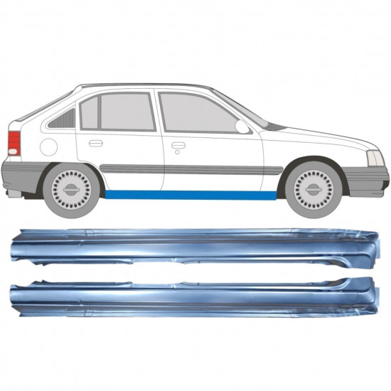 Lim praga za Opel Kadett 1984-1993 / Lijevo+Desno / Set 9450