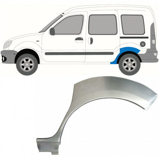 Reparaturni lim stražnjeg blatobrana za Renault Kangoo 1997-2008 / Lijevo 6980