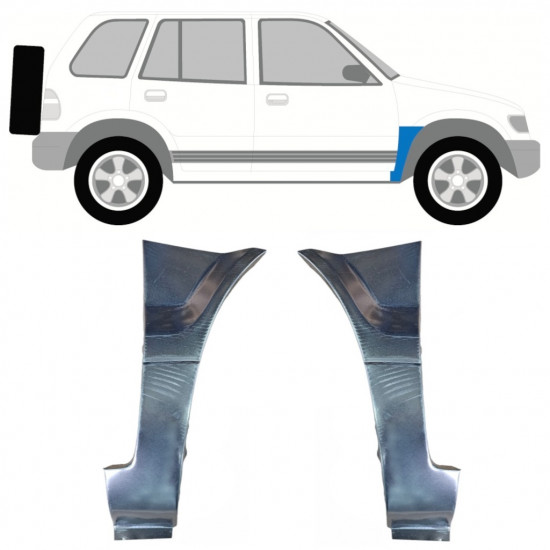 Reparaturni lim prednjeg blatobrana za Kia Sportage 1994-2002 / Lijevo+Desno / Set 9978