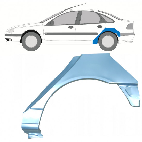 Reparaturni lim stražnjeg blatobrana za Renault Laguna 1994-2001 / Lijevo 7932