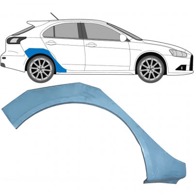 Reparaturni lim stražnjeg blatobrana za Mitsubishi Lancer 2007- / Desno 6851