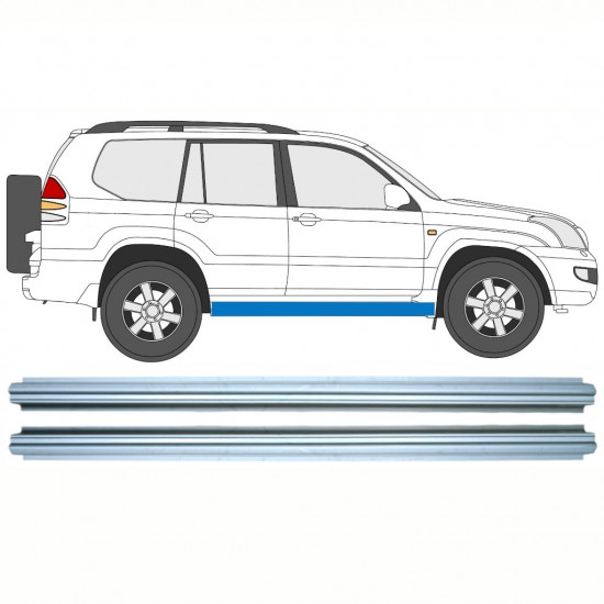 Lim praga za Toyota Land Cruiser 2003-2010 / Lijeva = Desna (simetrična) / Set 10578