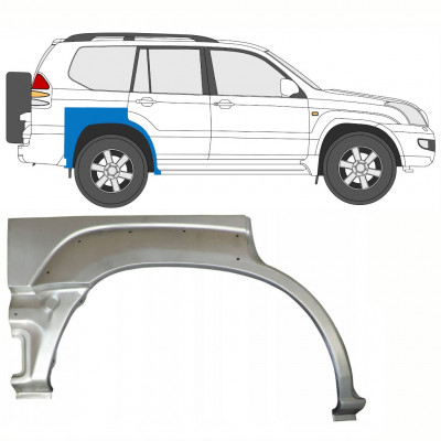 Reparaturni lim stražnjeg blatobrana za Toyota Land Cruiser 2003-2010 / Desno 8762