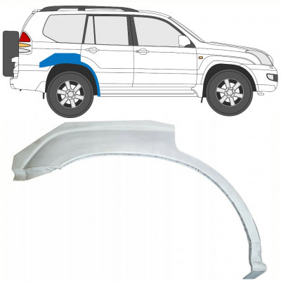 Reparaturni lim stražnjeg blatobrana za Toyota Land Cruiser 2003-2010 / Desno 7934