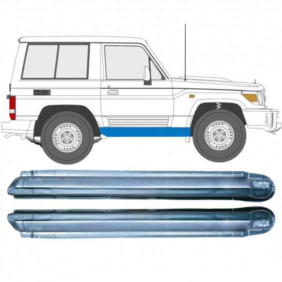 Lim praga za Toyota Land Cruiser 1984-1993 / Lijevo+Desno / Set 9479