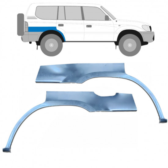 Reparaturni lim stražnjeg blatobrana za Toyota Land Cruiser 1996-2002 / Lijevo+Desno / Set 9235