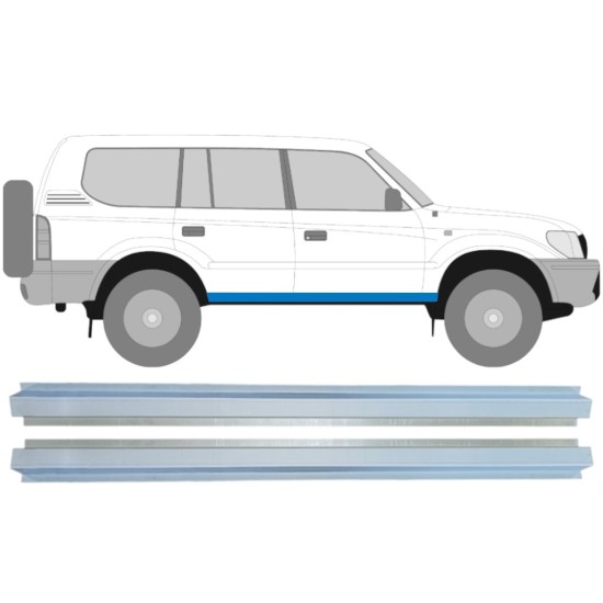 Unutarnji lim praga za Toyota Land Cruiser J90 1996-2002 / Lijevo+Desno / Set 14851