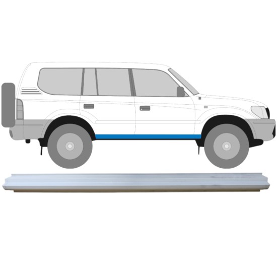 Lim praga za Toyota Land Cruiser J90 1996-2002 / Lijeva = Desna (simetrična) 14846 Lim praga za Toyota Land Cruiser J90 1996-2002 / Lijeva = Desna (simetrična) 14846