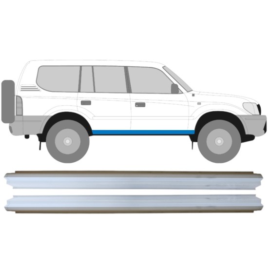 Lim praga za Toyota Land Cruiser J90 1996-2002 / Lijevo+Desno / Set 14849