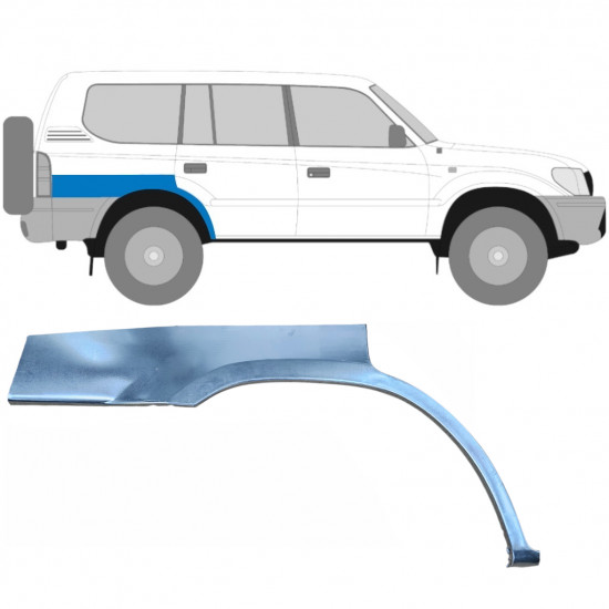 Reparaturni lim stražnjeg blatobrana za Toyota Land Cruiser 1996-2002 / Desno 5872