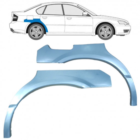 Reparaturni lim stražnjeg blatobrana za Subaru Legacy 1998-2004 / Lijevo+Desno / Set 9189