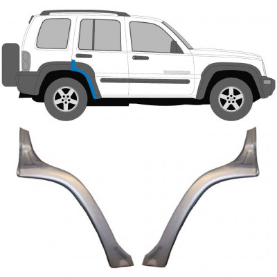 Reparaturni lim stražnjeg blatobrana za Jeep Liberty 2001-2008 / Lijevo+Desno / Set 10439