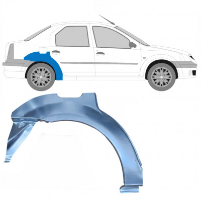 Reparaturni lim stražnjeg blatobrana za Dacia Logan 2004-2009 / Desno 8895