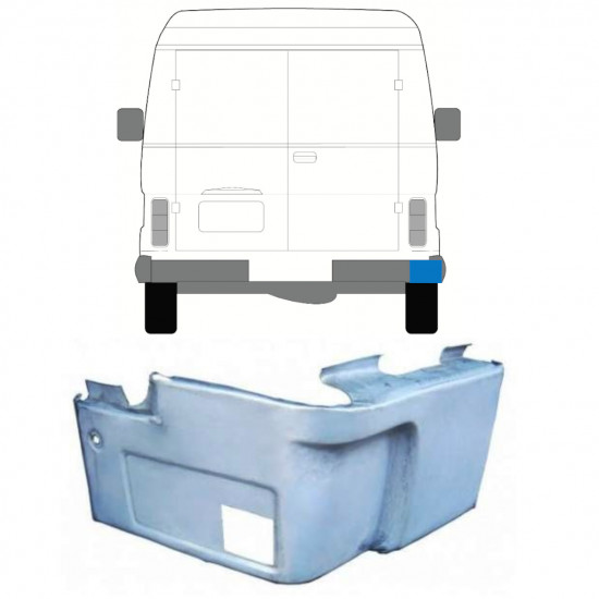 Reparaturni lim stražnjeg kuta za Volkswagen LT 1975-1996 / Desno 11652