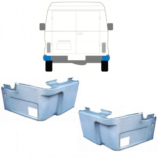 Reparaturni lim stražnjeg kuta za Volkswagen LT 1975-1996 / Set 11654