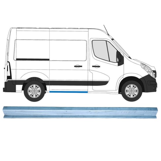 Lim praga kliznih vrata za Renault Master 2010- / Desno 14917