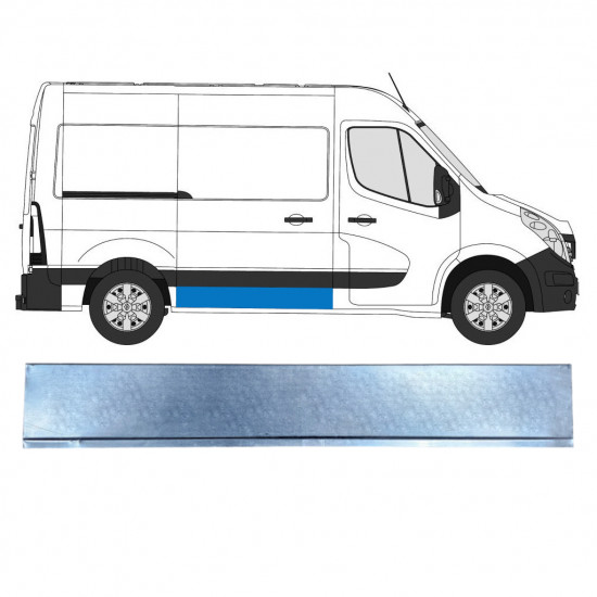 Reparaturni lim kliznih vrata za Renault Master 2010-  / L1 / Desno 5957