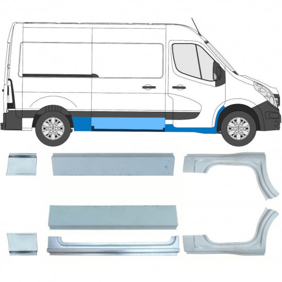 Set reparaturnih dijelova za Renault Master 2010- / SWB /  10063