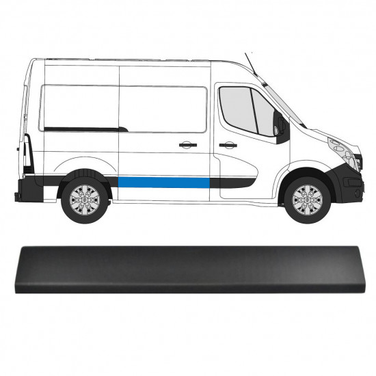 Bočna letvica kliznih vrata za Renault Master 2010- / Desno 10843