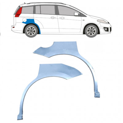 Reparaturni lim stražnjeg blatobrana za Mazda 5 2005-2010 / Lijevo+Desno / Set 9192