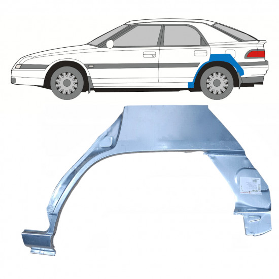 Reparaturni lim stražnjeg blatobrana za Mazda 323F BG 1989-1994 / Lijevo 7987