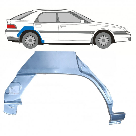 Reparaturni lim stražnjeg blatobrana za Mazda 323F BG 1989-1994 / Desno 7986