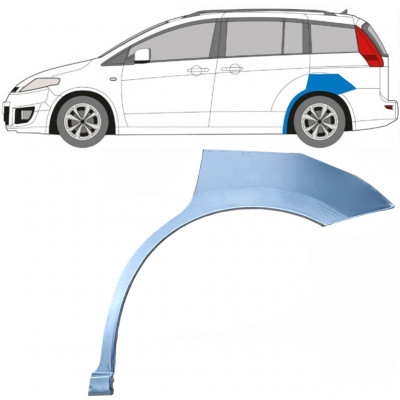 Reparaturni lim stražnjeg blatobrana za Mazda 5 2005-2010 / Lijevo 5625